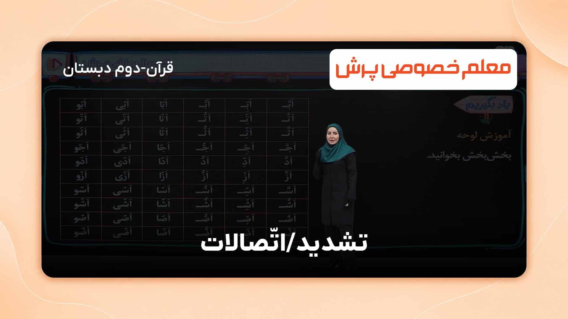 تمرین کنیمِ درس دوم کتاب قرآن
