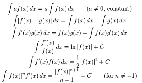 فرمول انتگرال برای توابع کلی
